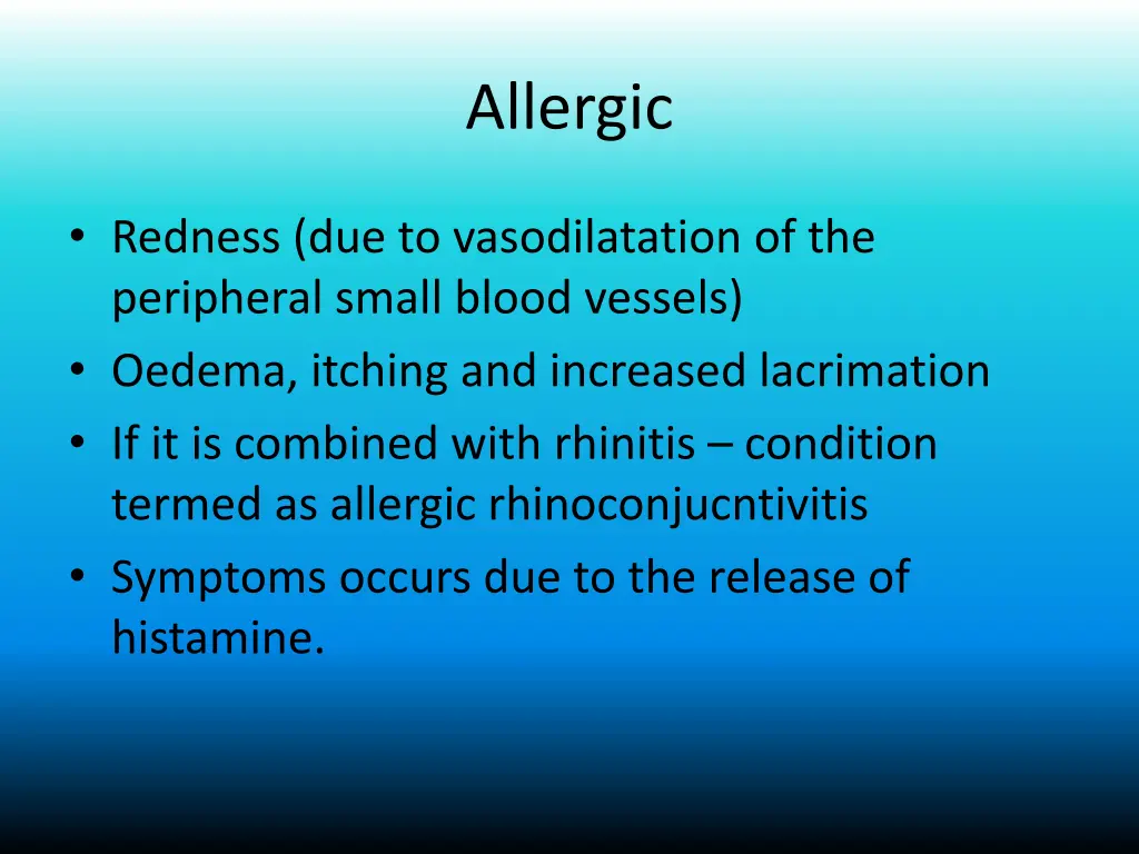 allergic