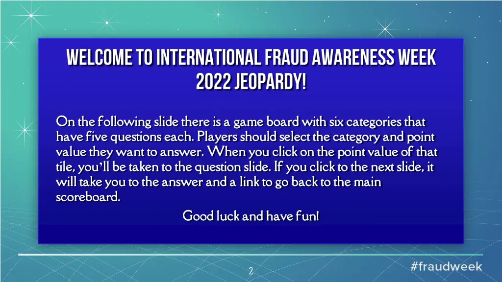on the following slide there is a game board with