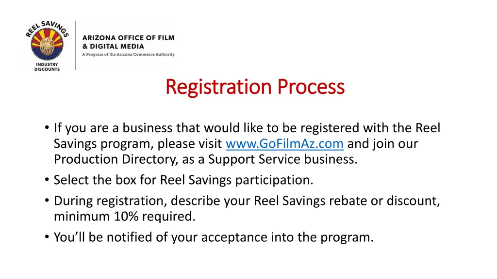 registration process registration process