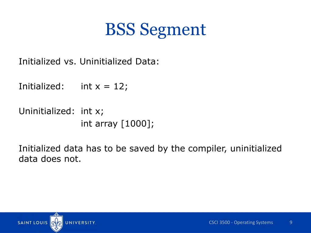 bss segment