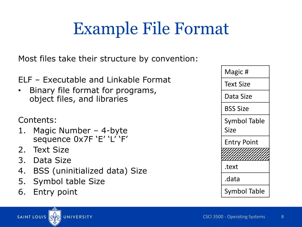 example file format