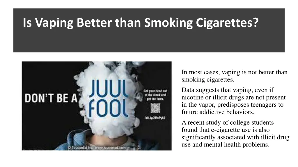 is vaping better than smoking cigarettes