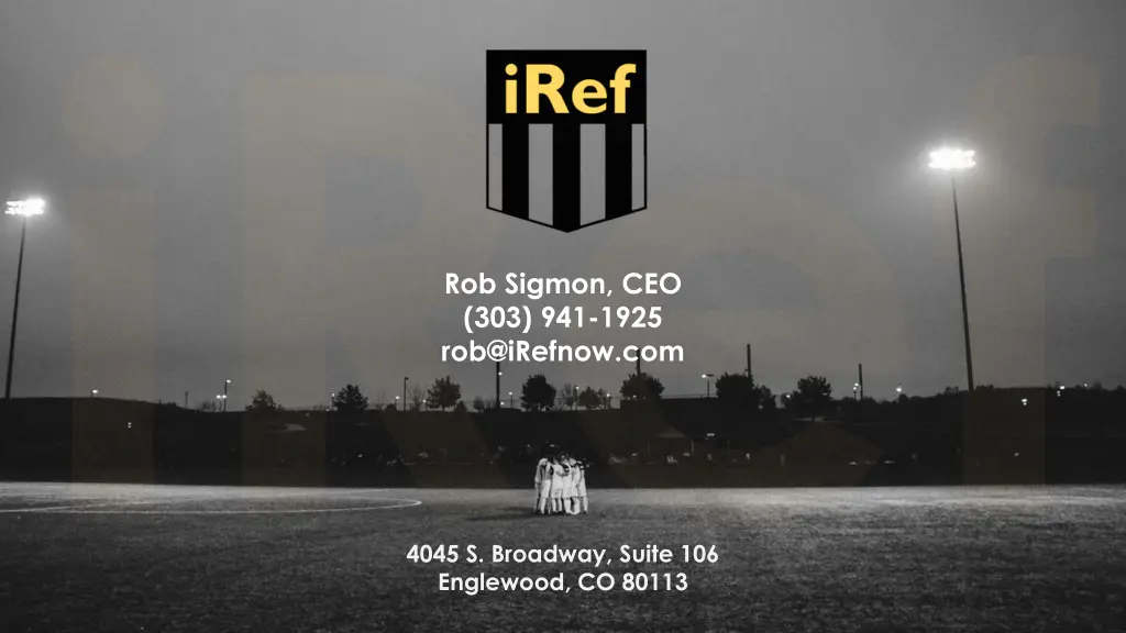 rob sigmon ceo 303 941 1925 rob@irefnow com