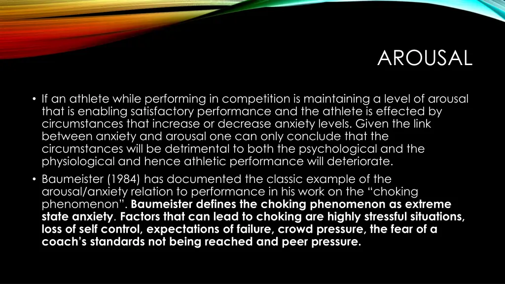 arousal