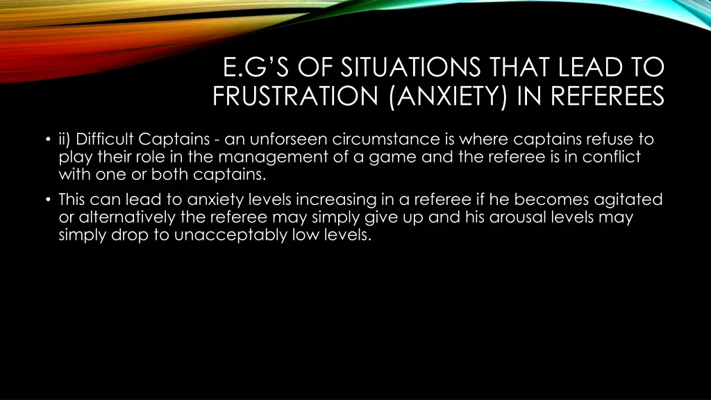 e g s of situations that lead to frustration 1