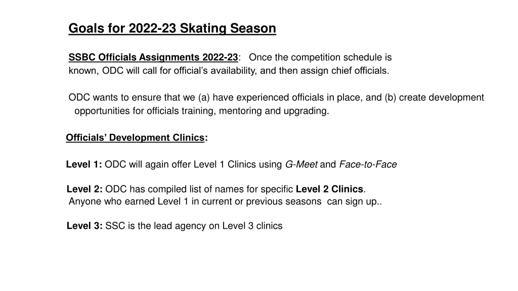 goals for 2022 23 skating season