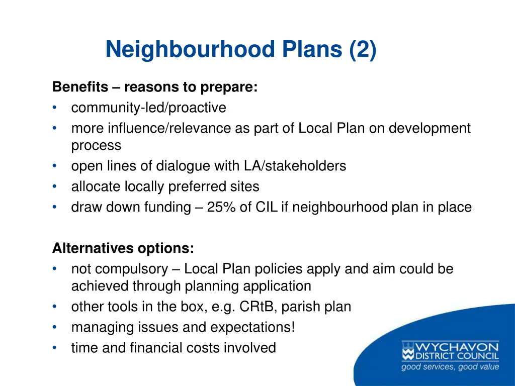 neighbourhood plans 2