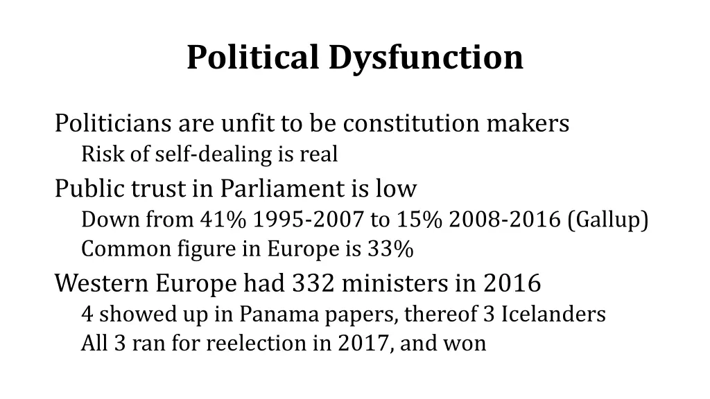 political dysfunction 1