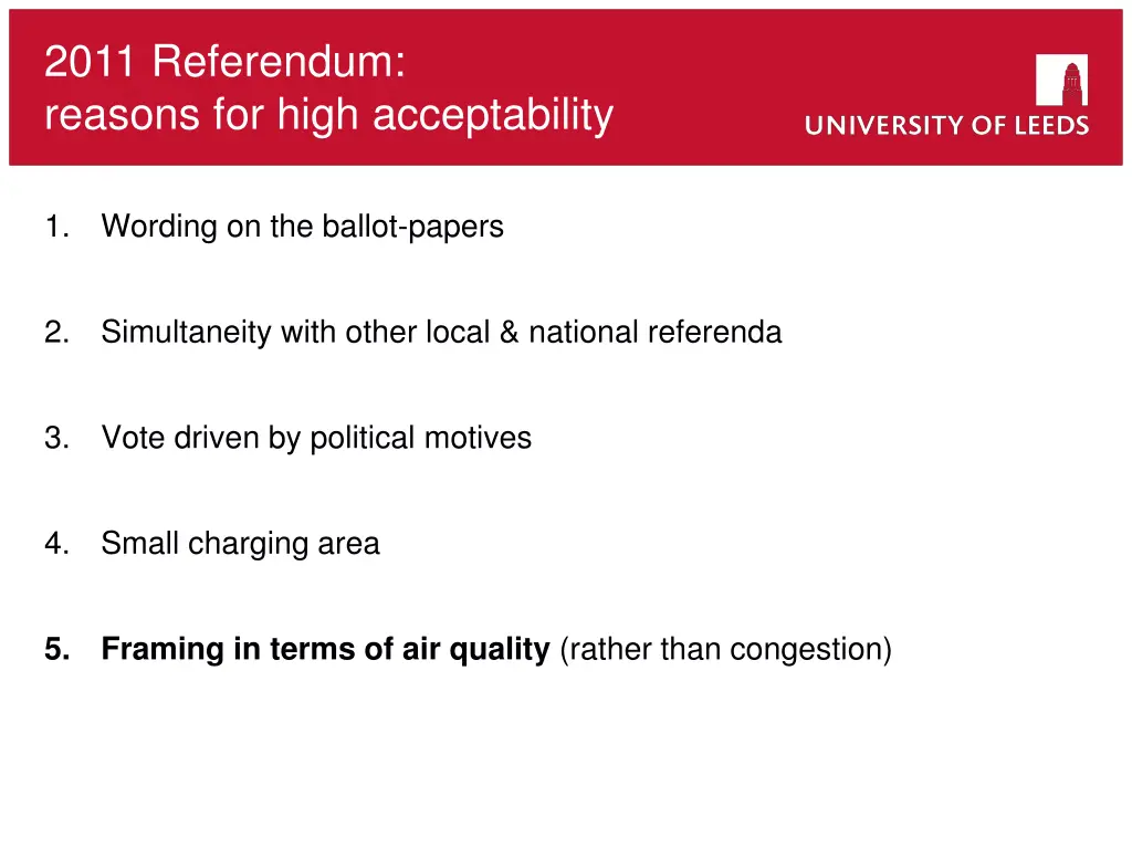 2011 referendum reasons for high acceptability