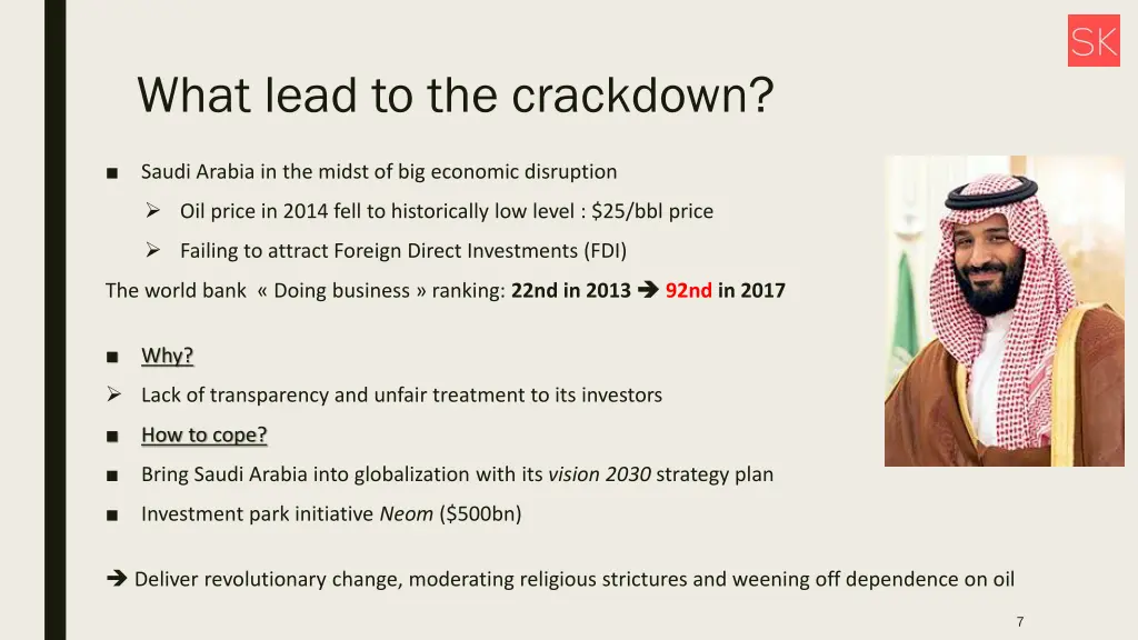 what lead to the crackdown