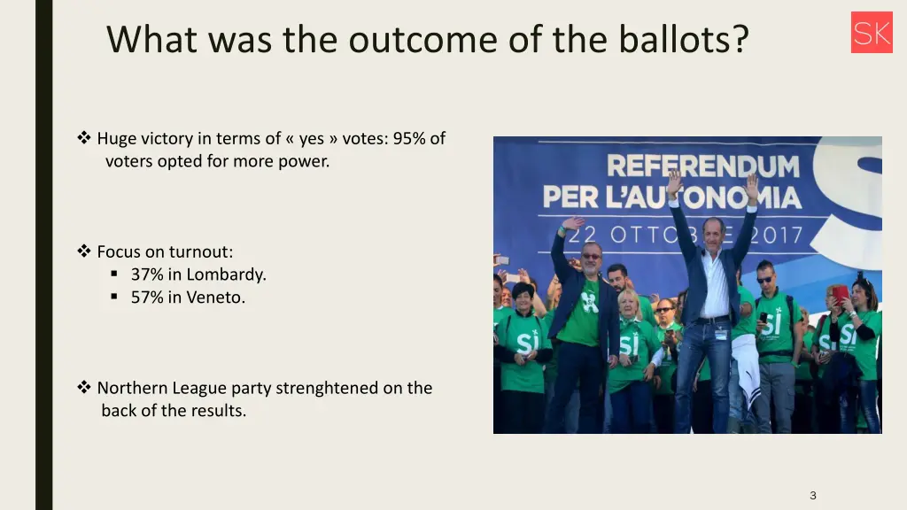 what was the outcome of the ballots