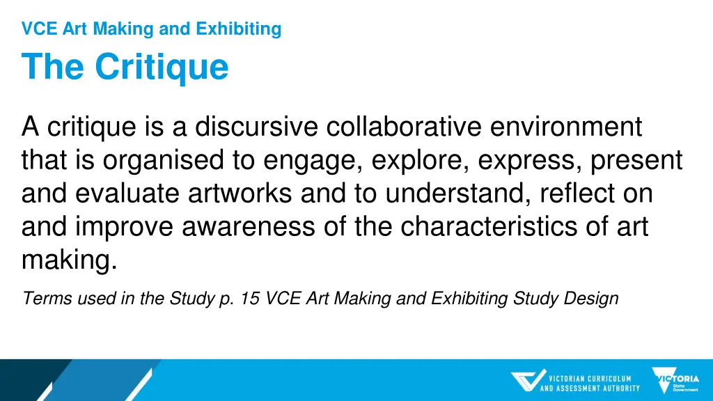 vce art making and exhibiting