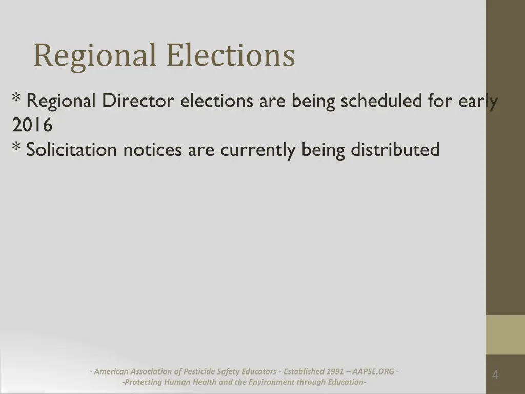 regional elections