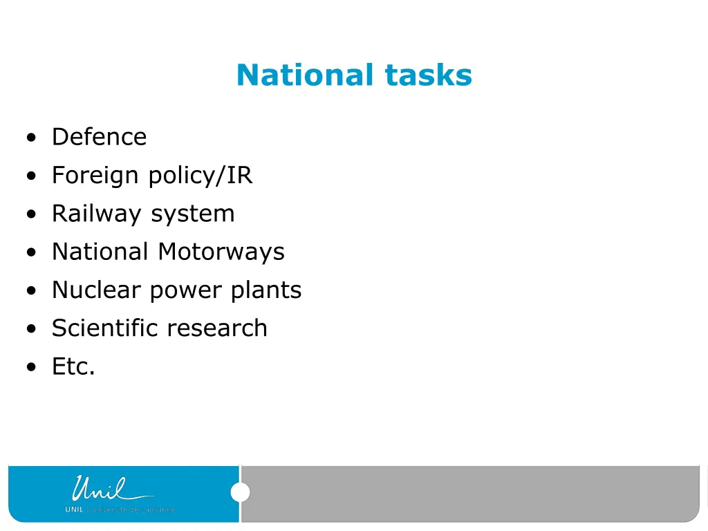national tasks