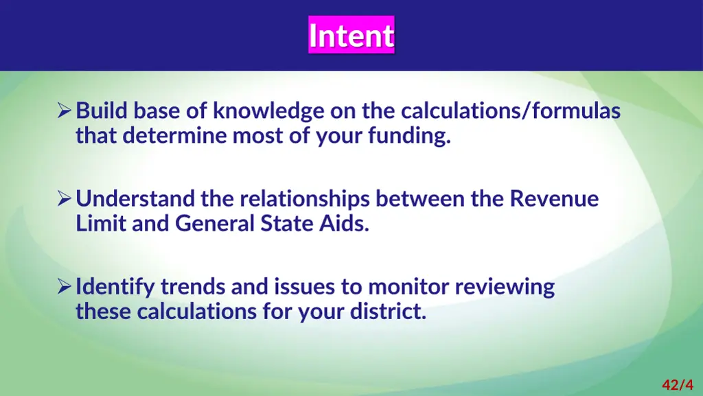 intent