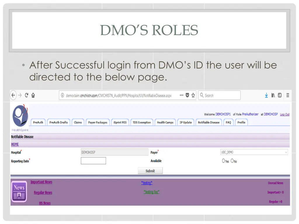 dmo s roles
