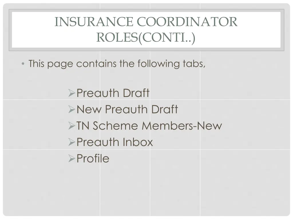 insurance coordinator roles conti