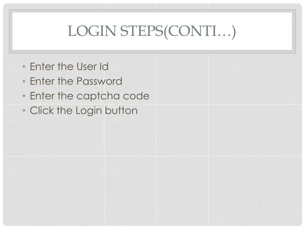 login steps conti 1