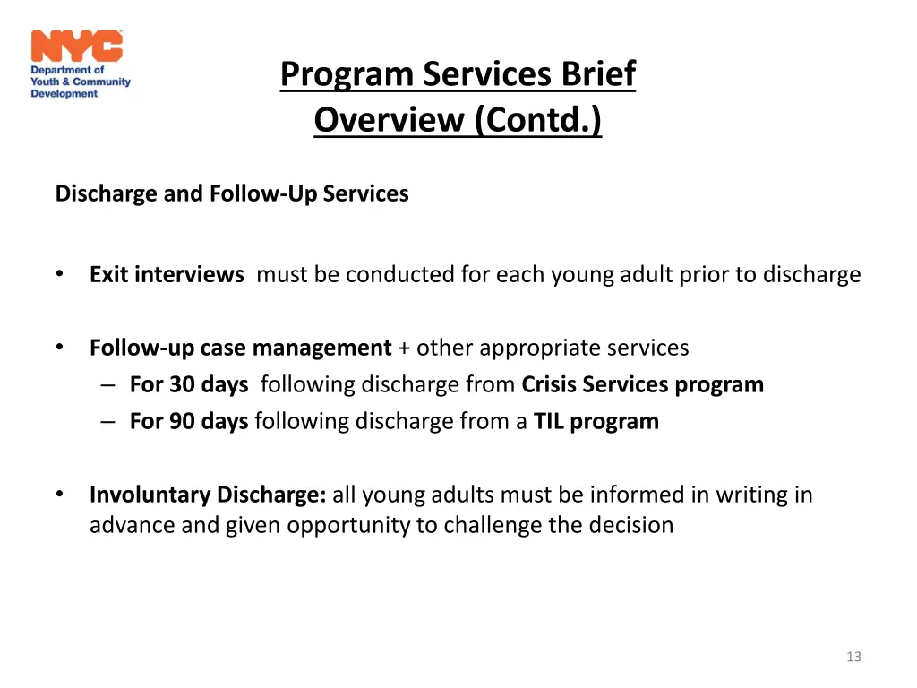 program services brief overview contd 1