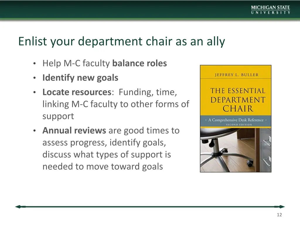 enlist your department chair as an ally