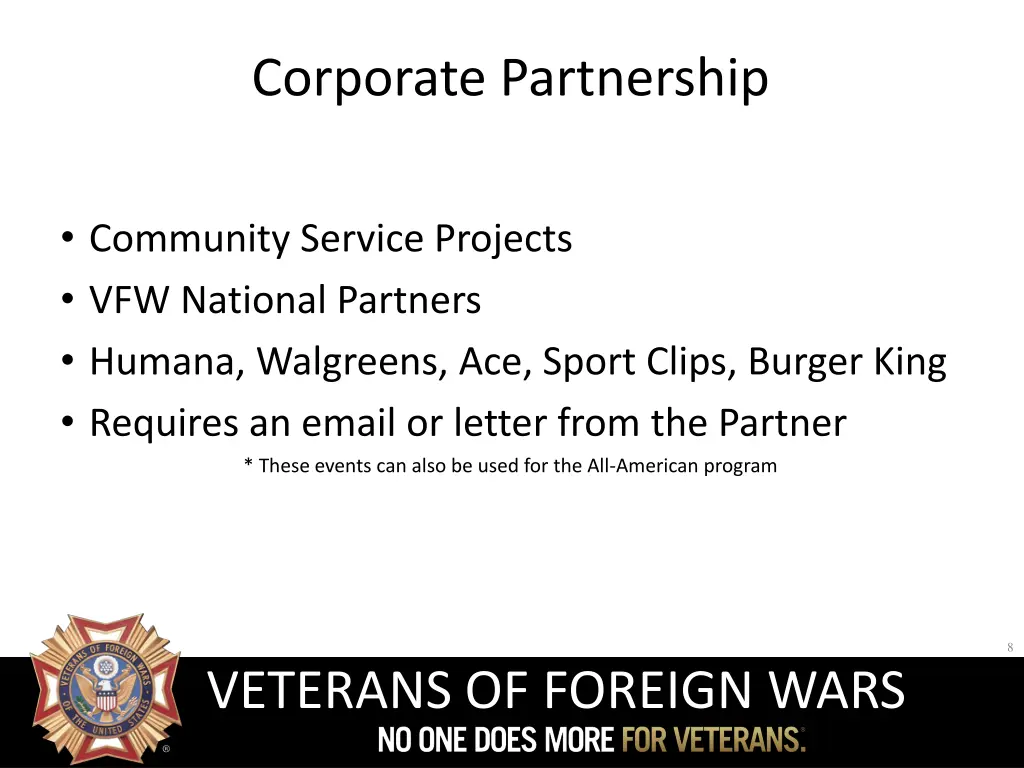 corporate partnership