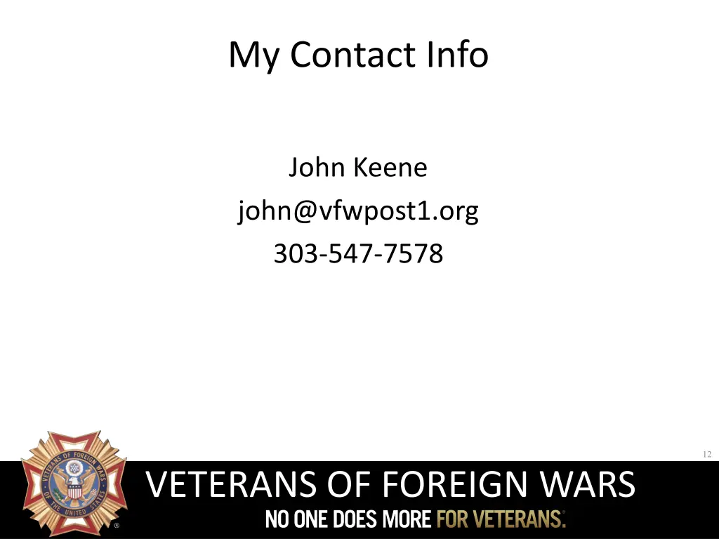 my contact info
