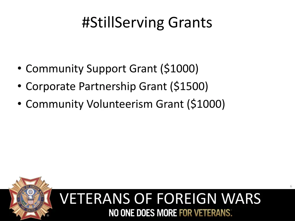 stillserving grants