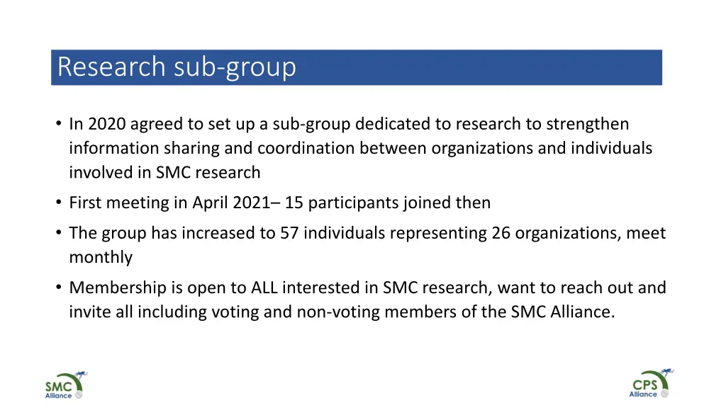research sub group