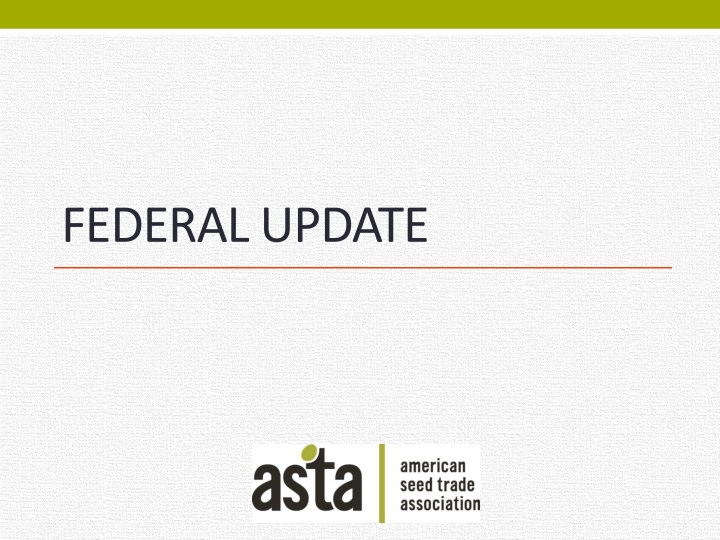 federal update