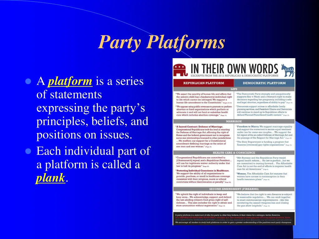 party platforms 1