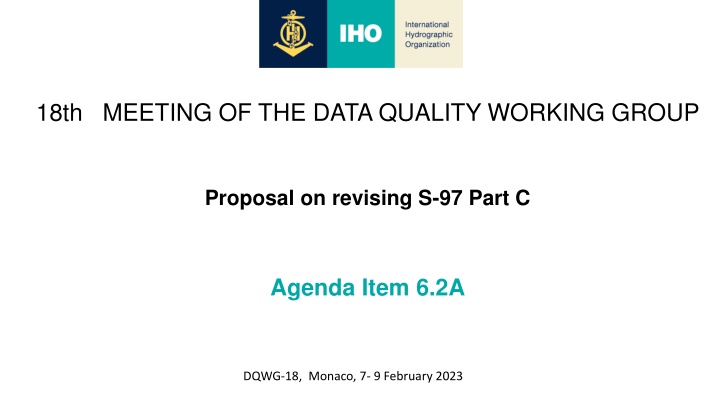 18th meeting of the data quality working group