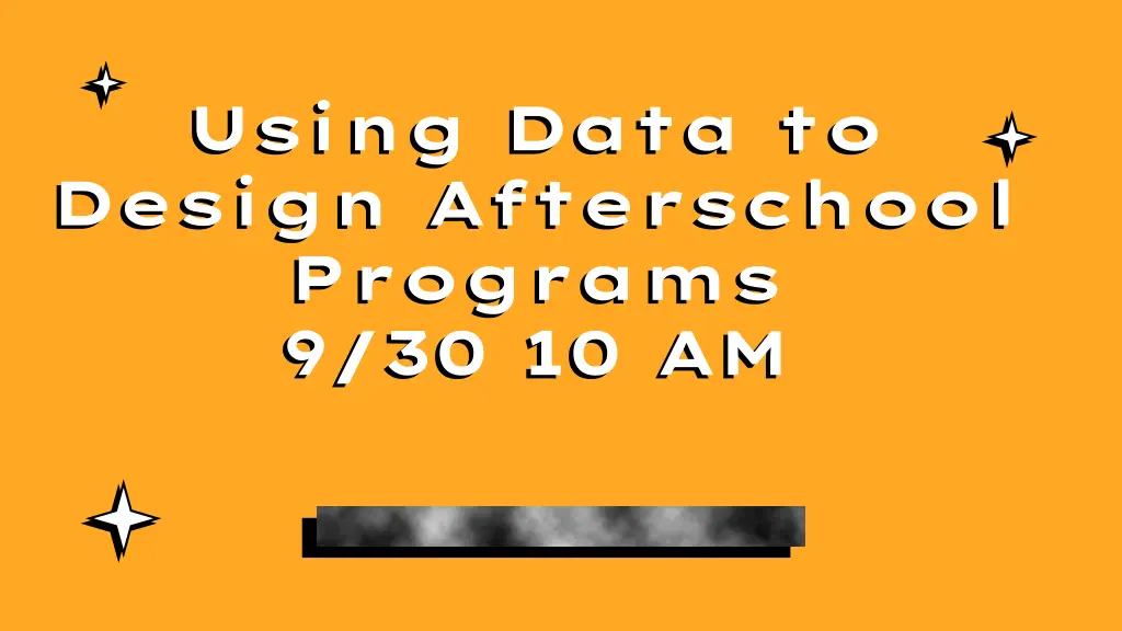 using data to design afterschool programs