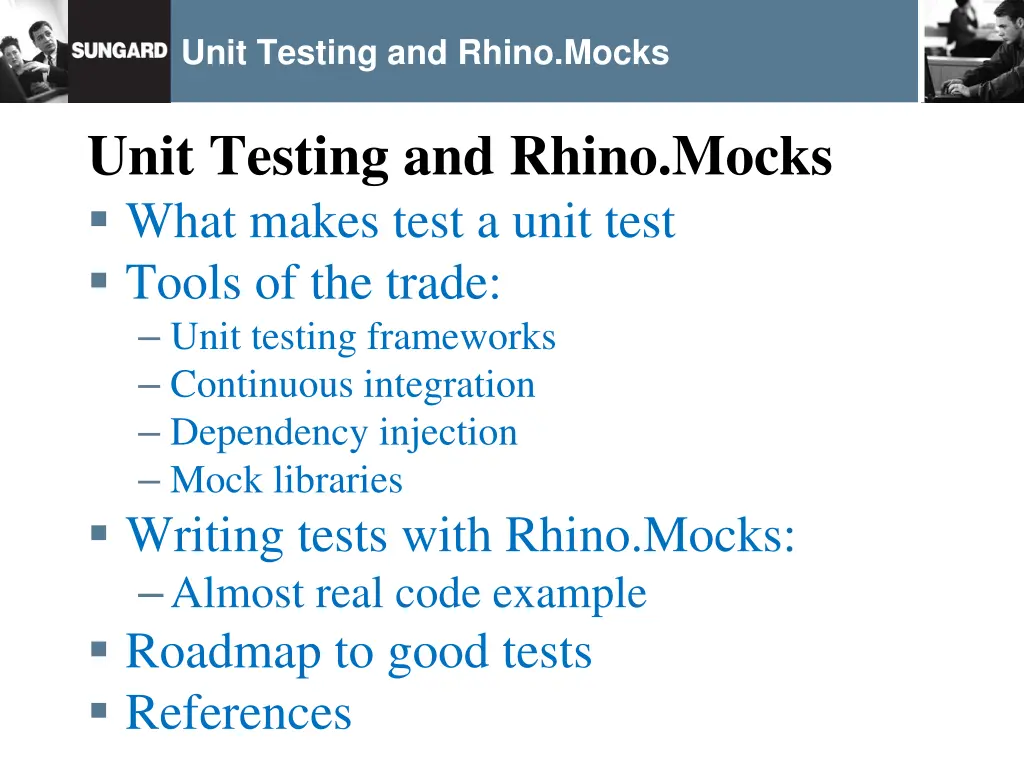 unit testing and rhino mocks 1