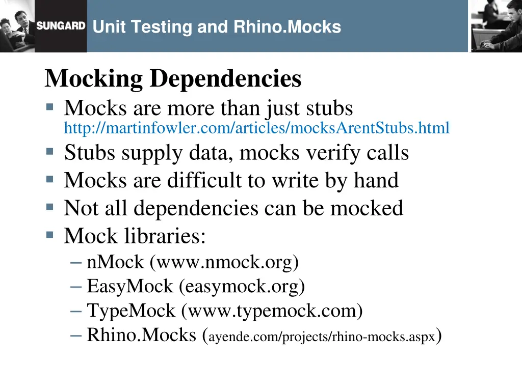 unit testing and rhino mocks 14