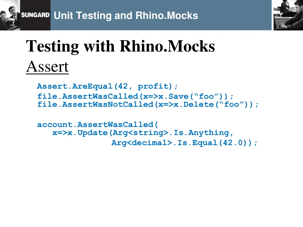 unit testing and rhino mocks 19