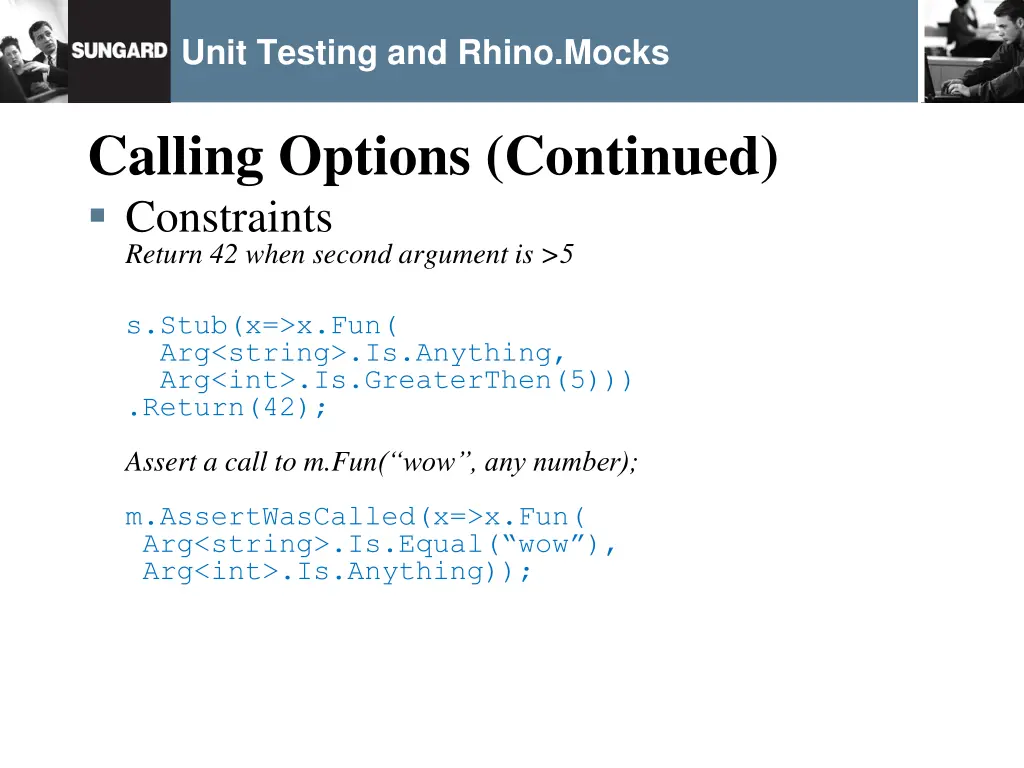 unit testing and rhino mocks 24