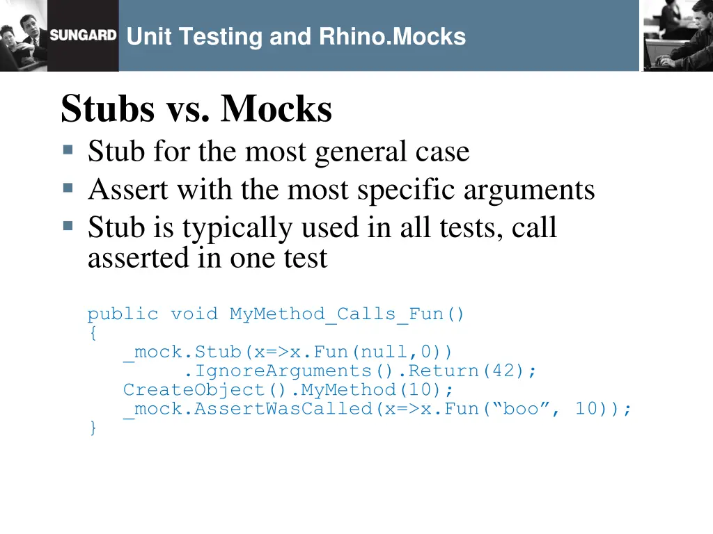 unit testing and rhino mocks 27