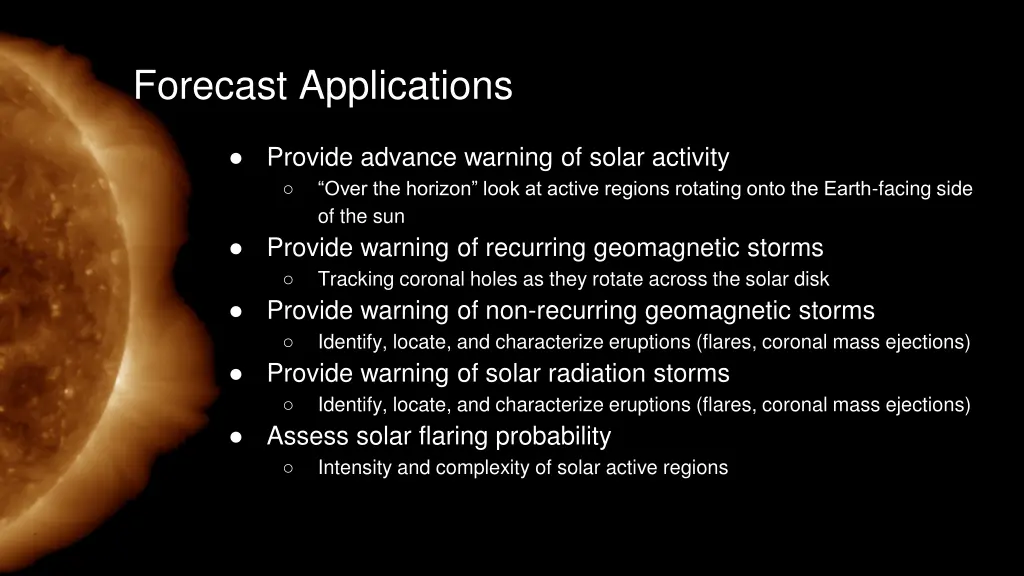 forecast applications
