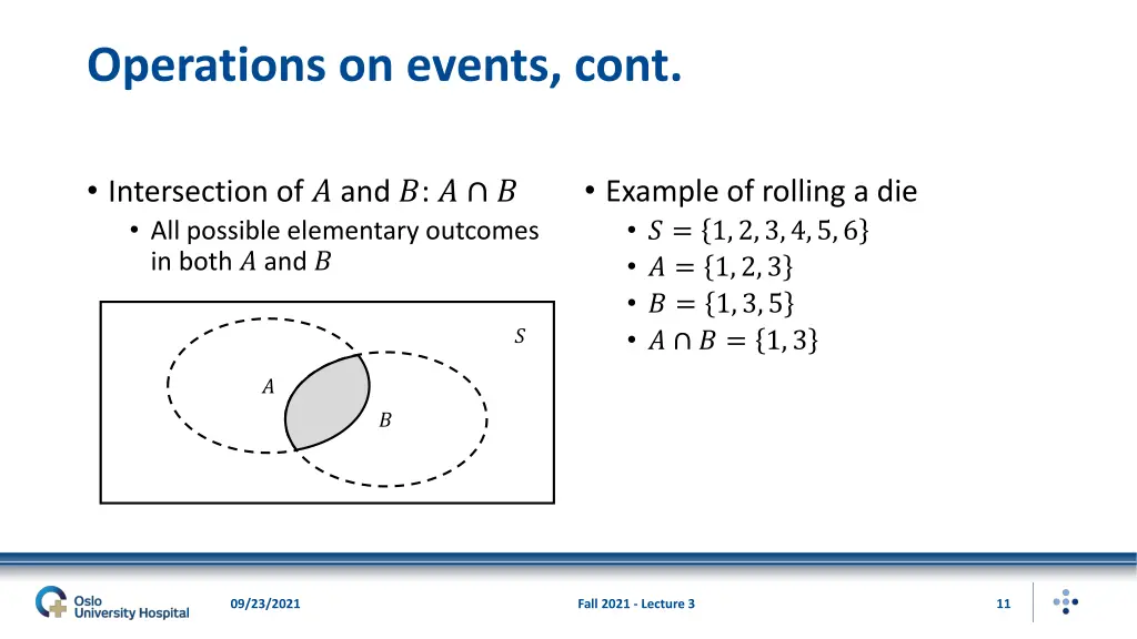 operations on events cont 1