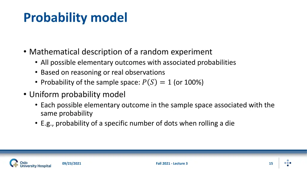probability model