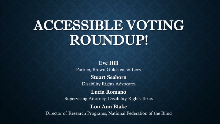 accessible voting accessible voting roundup