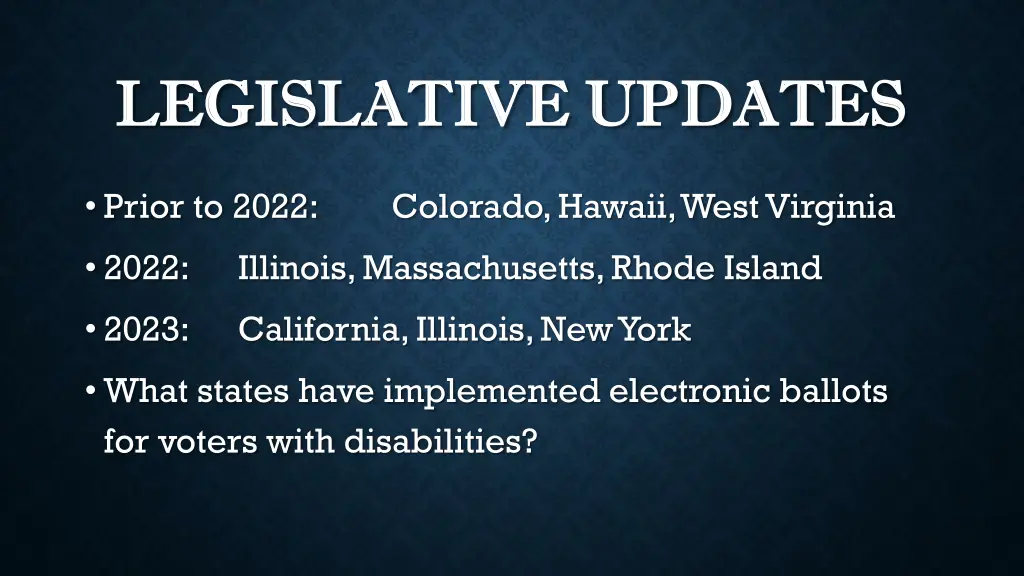 legislative updates legislative updates