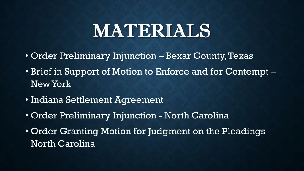 materials materials