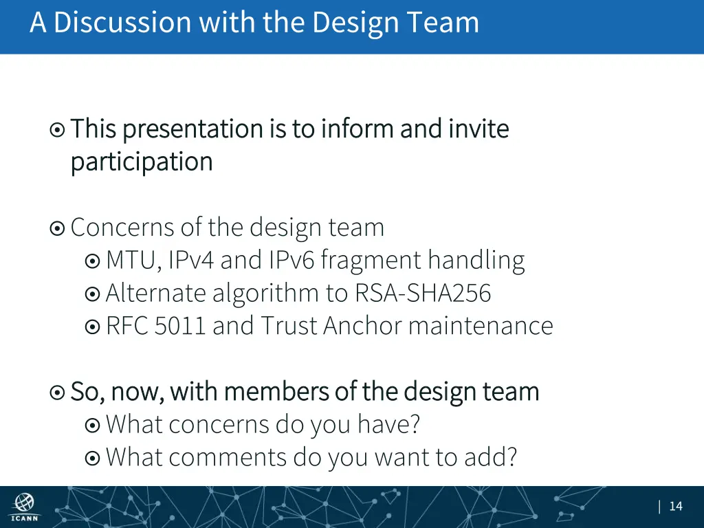 a discussion with the design team