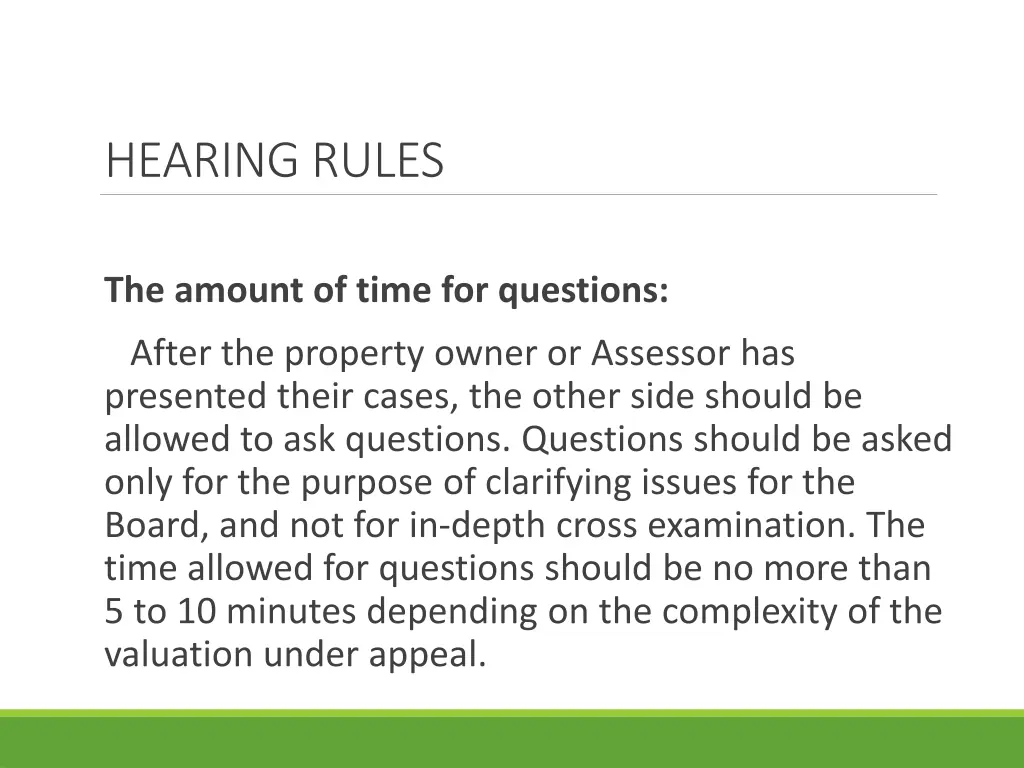 hearing rules 2