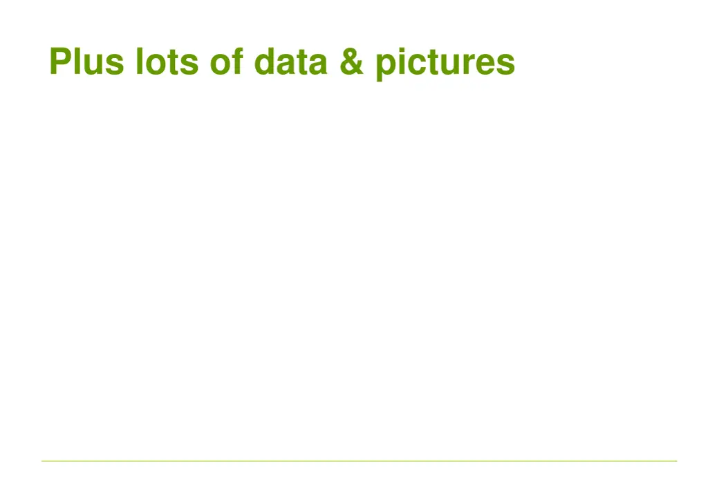 plus lots of data pictures