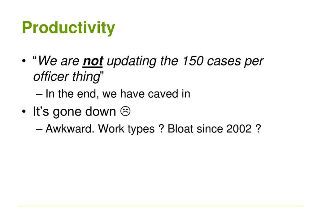 productivity