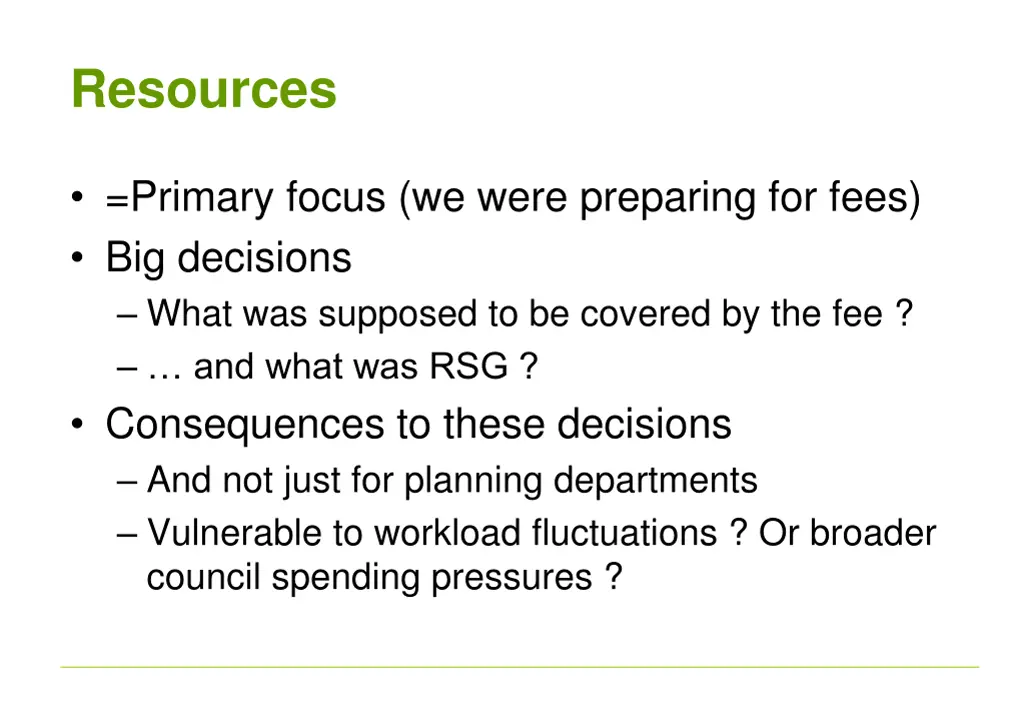 resources