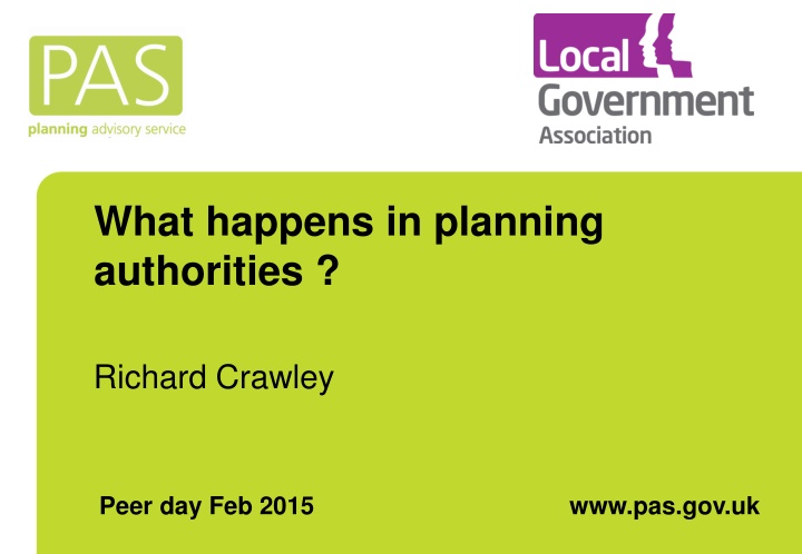 what happens in planning authorities