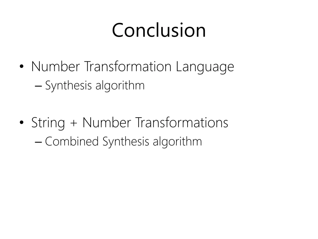conclusion